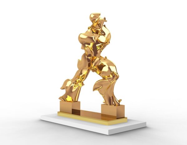Barry X Ball – Perfect Forms – 24K Gold – Rendering